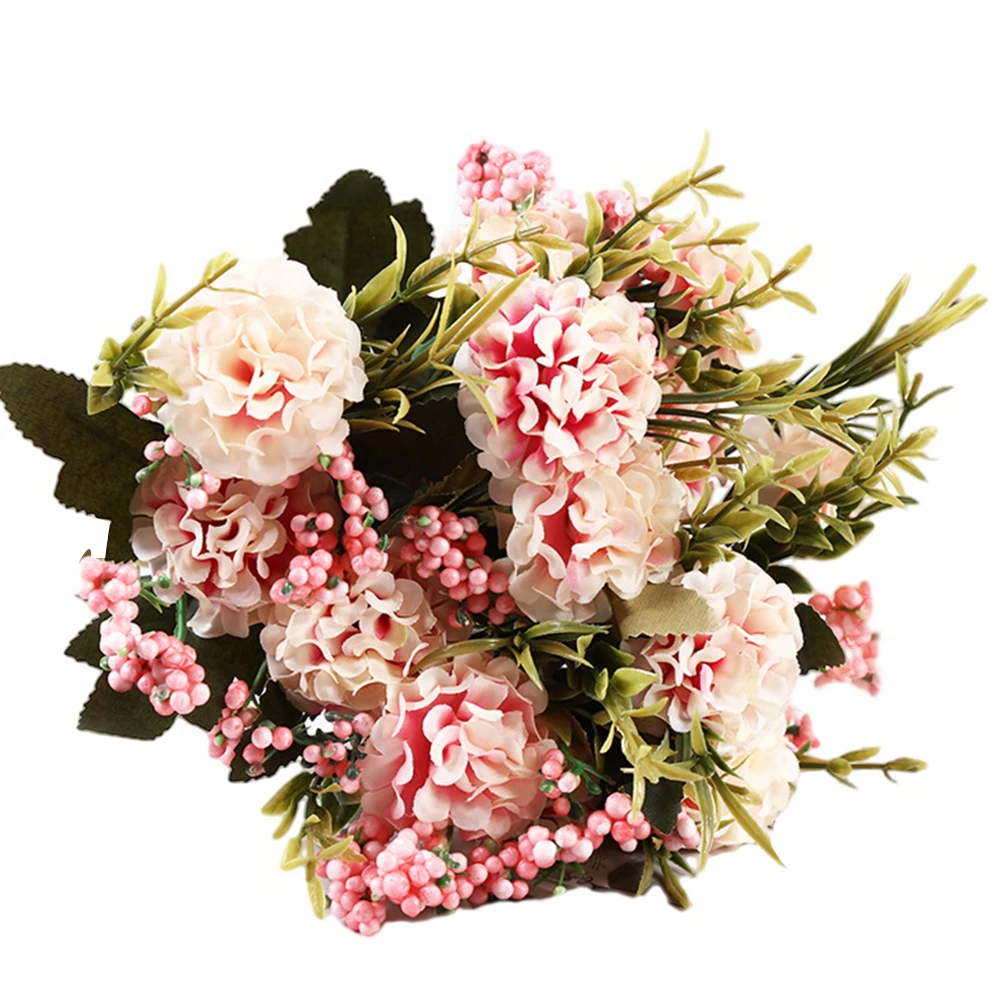 

Artificial Flower Flower Artificial Plant Bouquet Decoration Chrysanthemum Decorate Weddings Pearl Ball Silk Flower
