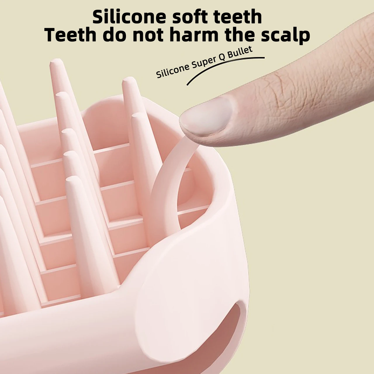 Silicone Hair Massage Brush Shower Massager Cleaning Brushes Scalp Bath SPA Hair Body Care Brushes Tools