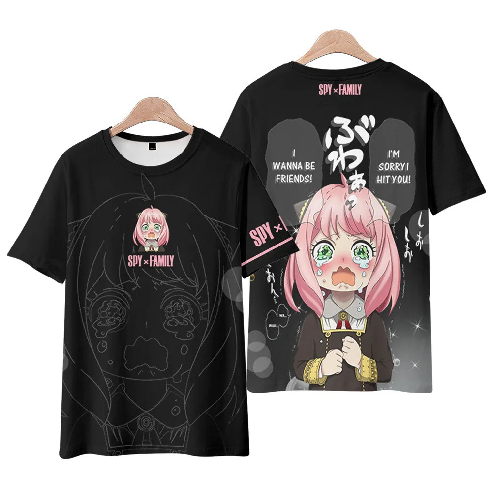 Japan Anime Spy Family Anya Gorger Cosplay T Shirt Women Men Casual Loose Oversize O Neck Short Sleeves T Shirts Boys Girls Tees Aliexpress