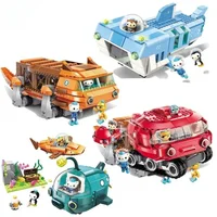 The Octonauts Building Blocks Octopod GUP-A Desktop Decoration Puzzle Assembling Model Toys Birthday Gifts for Boys and Girls 1
