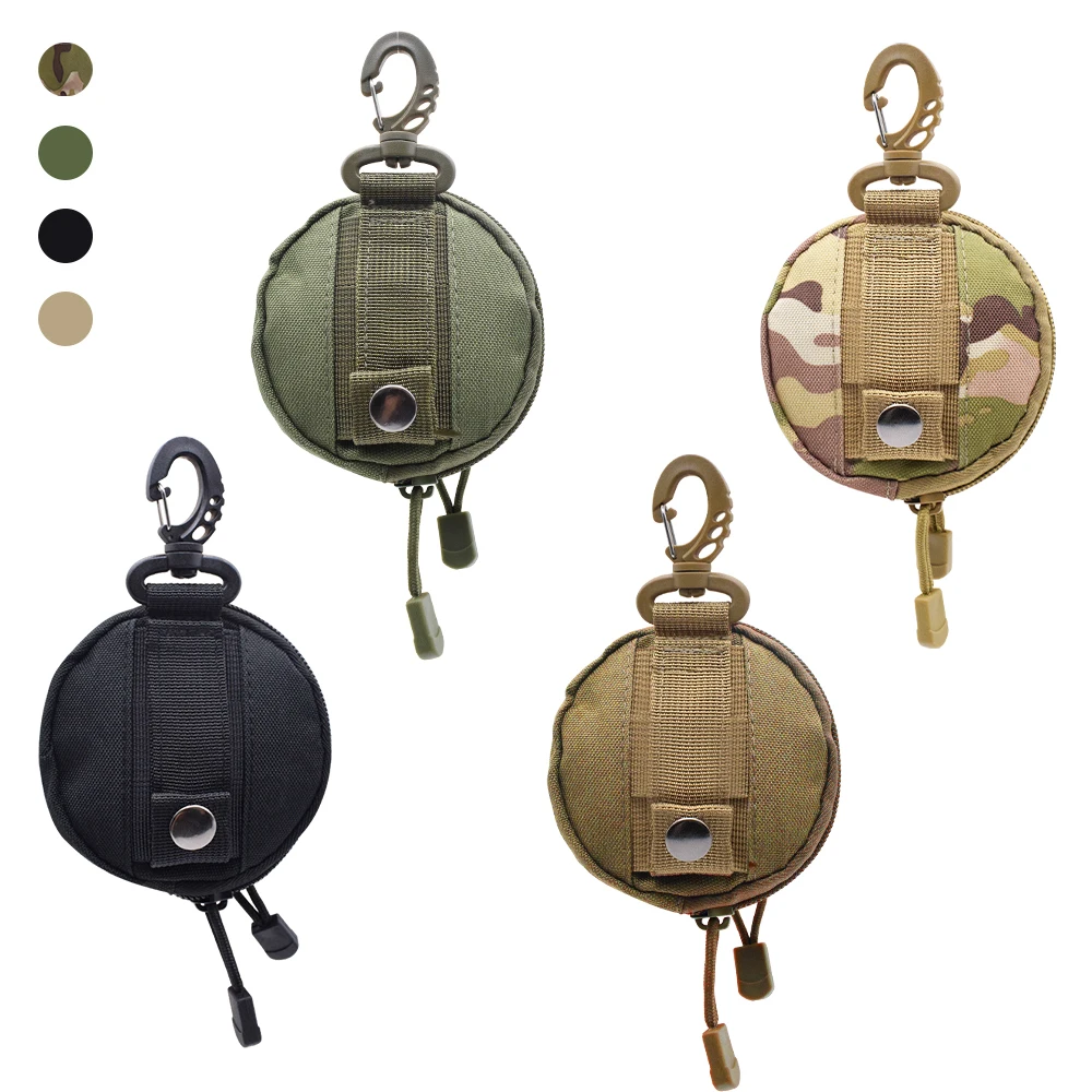 Outdoor Casual Men's Portable Coin Wallet and Mini Zipper Pouch Waist Bag