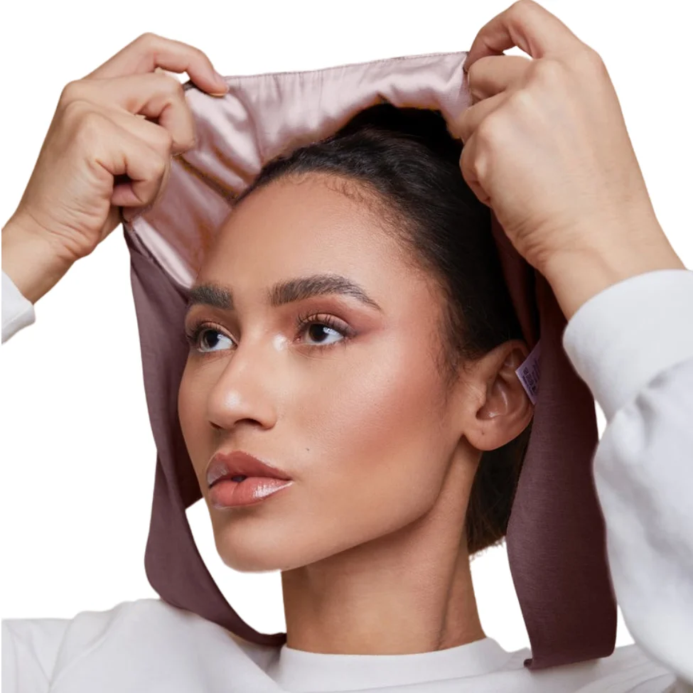 3 Colors New Adjustable Satin Muslim Under Scarf Cap Satin Lined Modal Undercaps Protect Hair Double Layers Inner Hijab