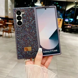 Luxury Diamond Flashing Shockproof Phone Case - Full Protection Anti - Drop Cover - Galaxy Z Flip5 (Purple)