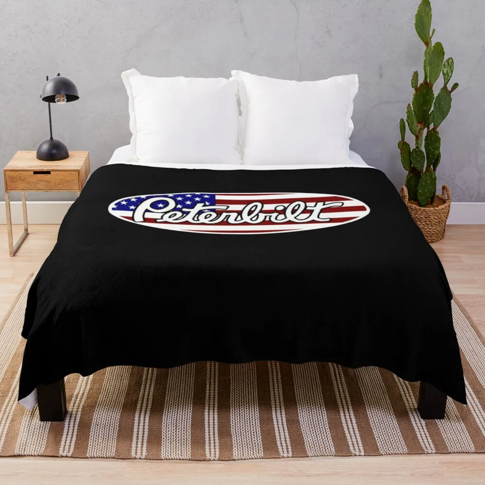 

Peterbilt Throw Blanket Kid'S Camping anime Bed covers Warm Blankets