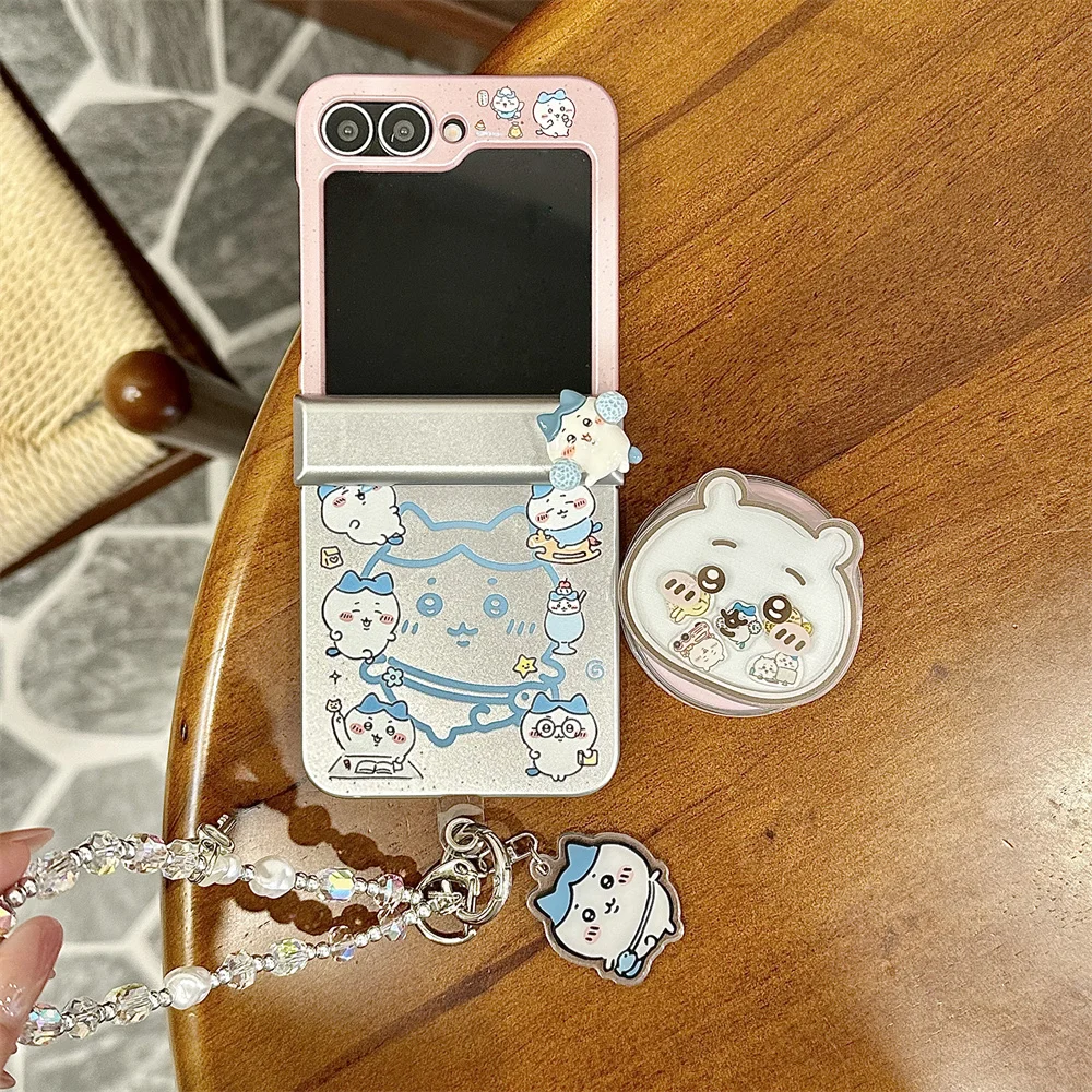 Charming Kawaii Little White Bear Magnetic Stand Phone Case - Cute New Cover