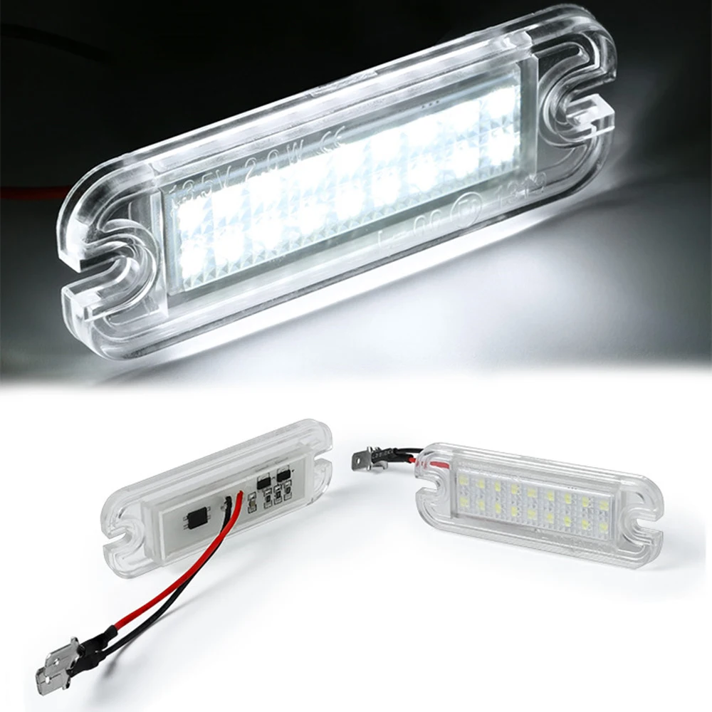 

2Pcs No Error LED License Plate Lights For Mercedes Benz G-Class W463 G500 G550 G55 G63 G65 AMG Car Number Lamps #：A4638200356