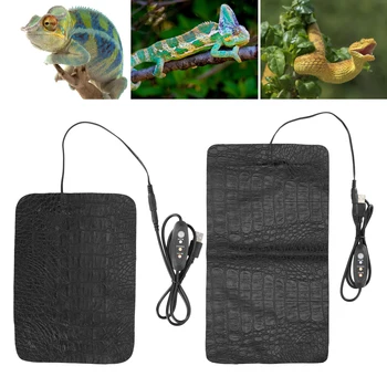 Heat Mat for Reptiles Under  Heat Pad USB Reptile AntiScratch Heating Pad Waterproof Heat Mat for Reptiles Tortoise Lizard 1