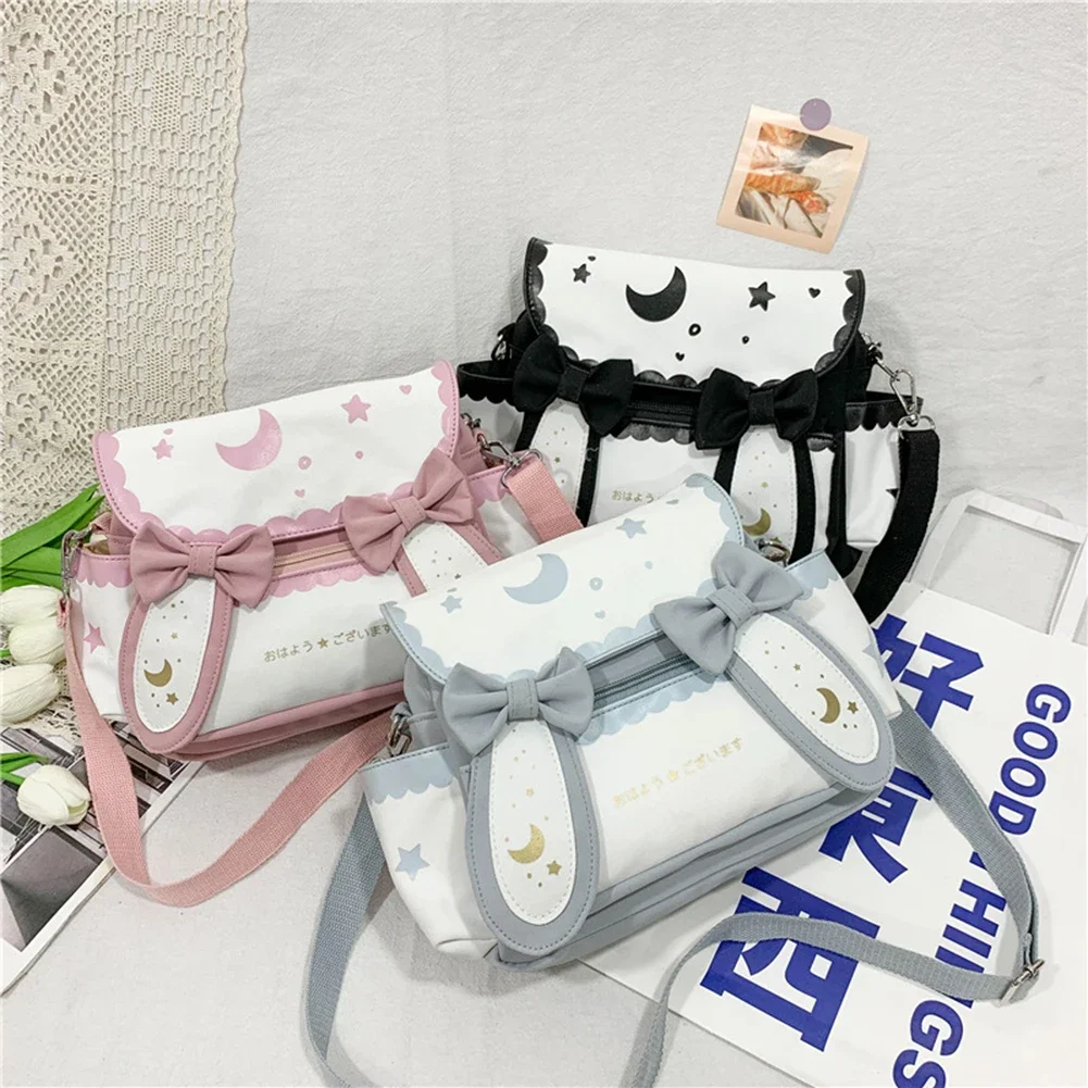 Women Lolita Bow Tie Fashion Shoulder Bags Japanese Style