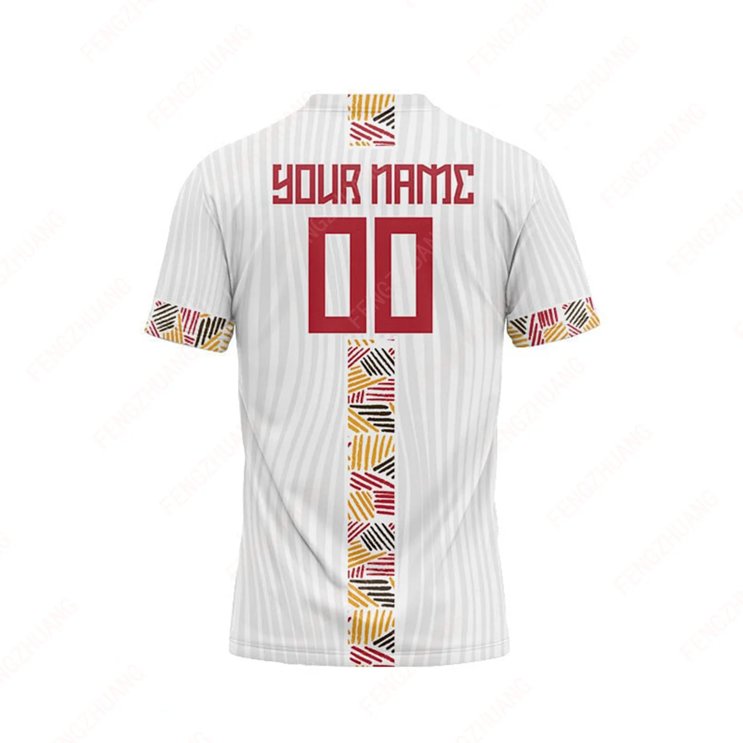 Personalized Fireball Whisky Jersey Suitable For Football Outdoor Breathable Quick-Drying Short-Sleeved Round neck T-Shirt