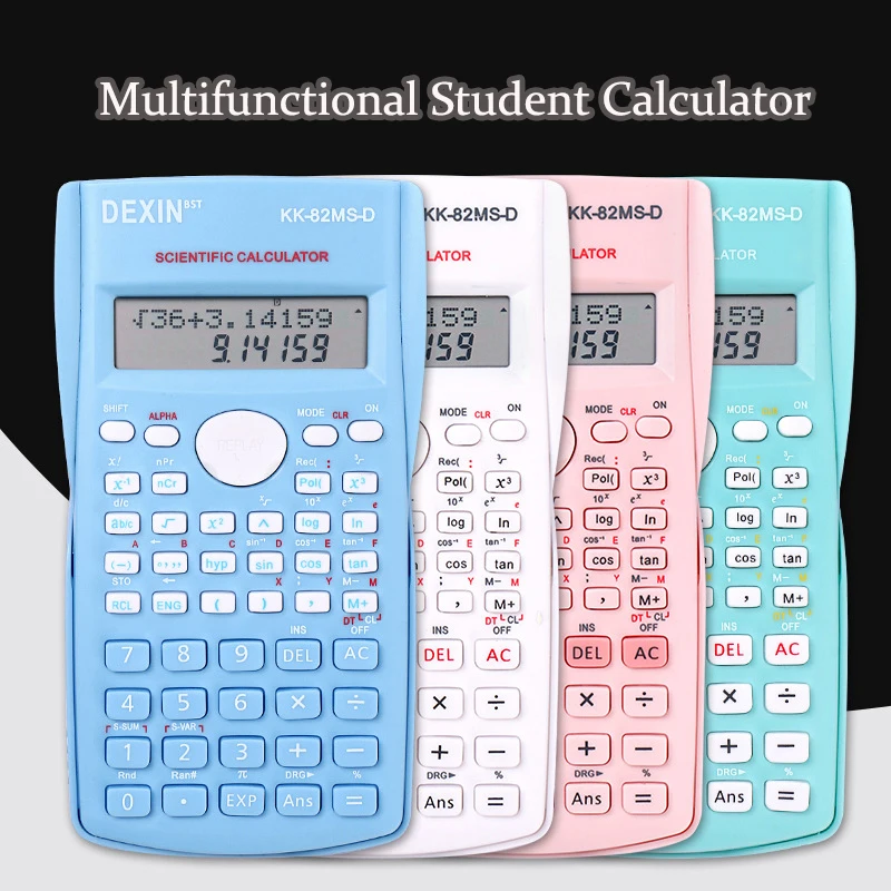 School Engineering Scientific Calculator Students Stationary Calculating Tools Exam Function Creative Color