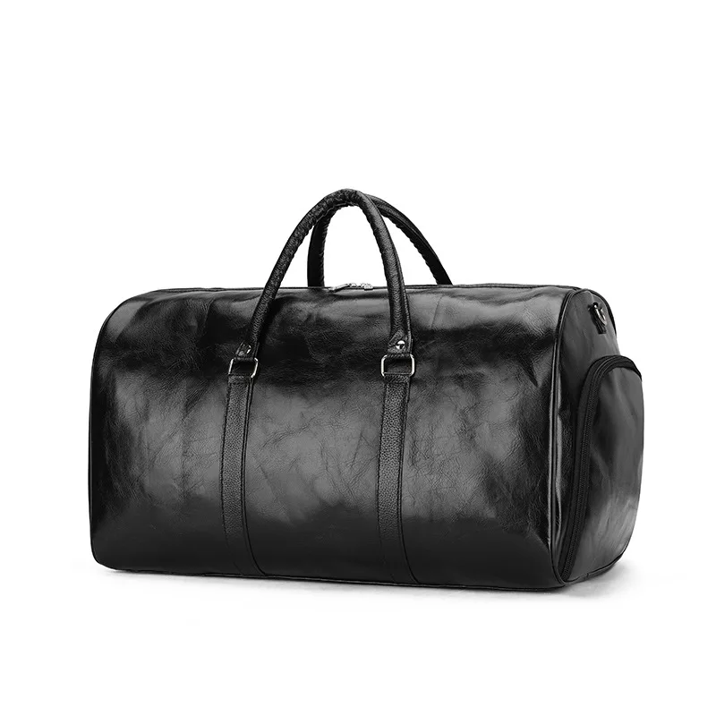 

2022 New Leather Travel Bags Luxury Men Large Capacity Portable Male Shoulder Bags Men's Handbags Vintage Travel Duffle Bag