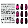 Cartoon Character Halloween Nail Art Stamping Plate Template Wizarding Animals Heart Image Stencil Mold Nail Printing Tools Draw 6