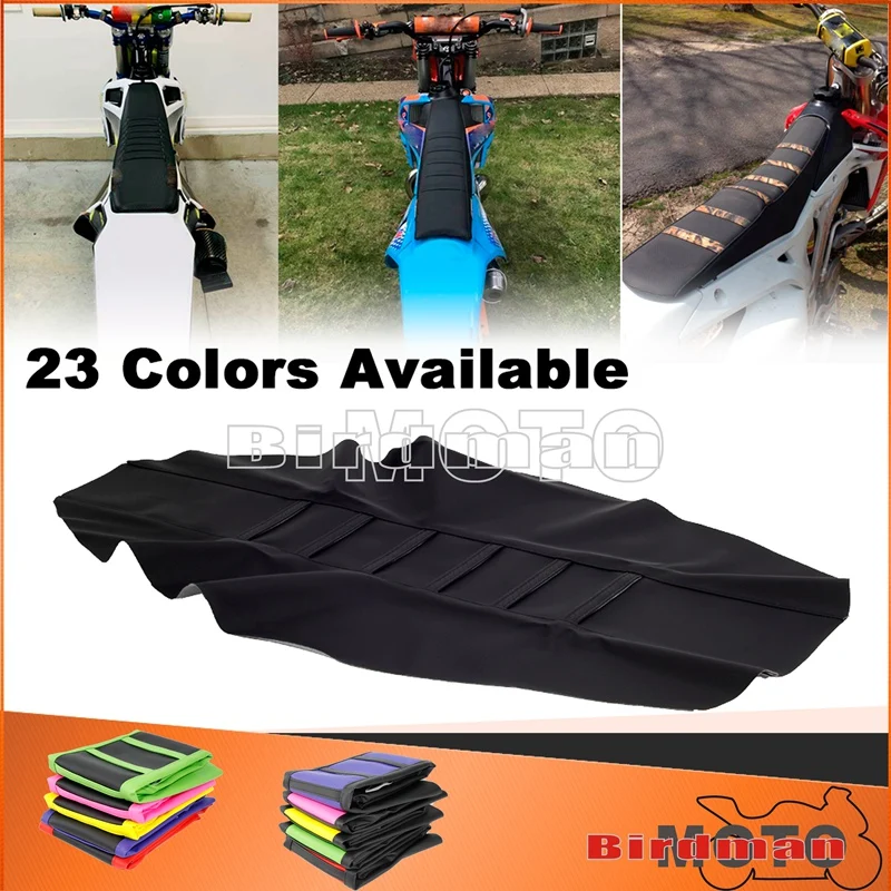 혼다 가와사키 KLX KXF CRF CR XR CRM WR YZ RM 125 250 450 500 블랙 더트 바이크 엔듀로 리브 트랙션 시트 커버 쿠션 패드