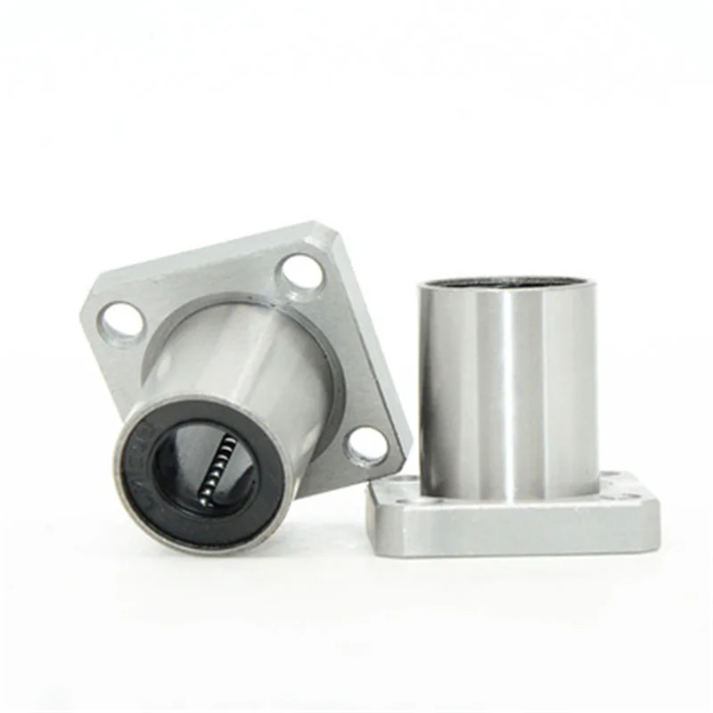Square Flange Linear Motion Bushing Ball Bearing 1pcs LMK6UU 8 10 12 13 16 20 25 30 35 40UU graphite bearing bushing