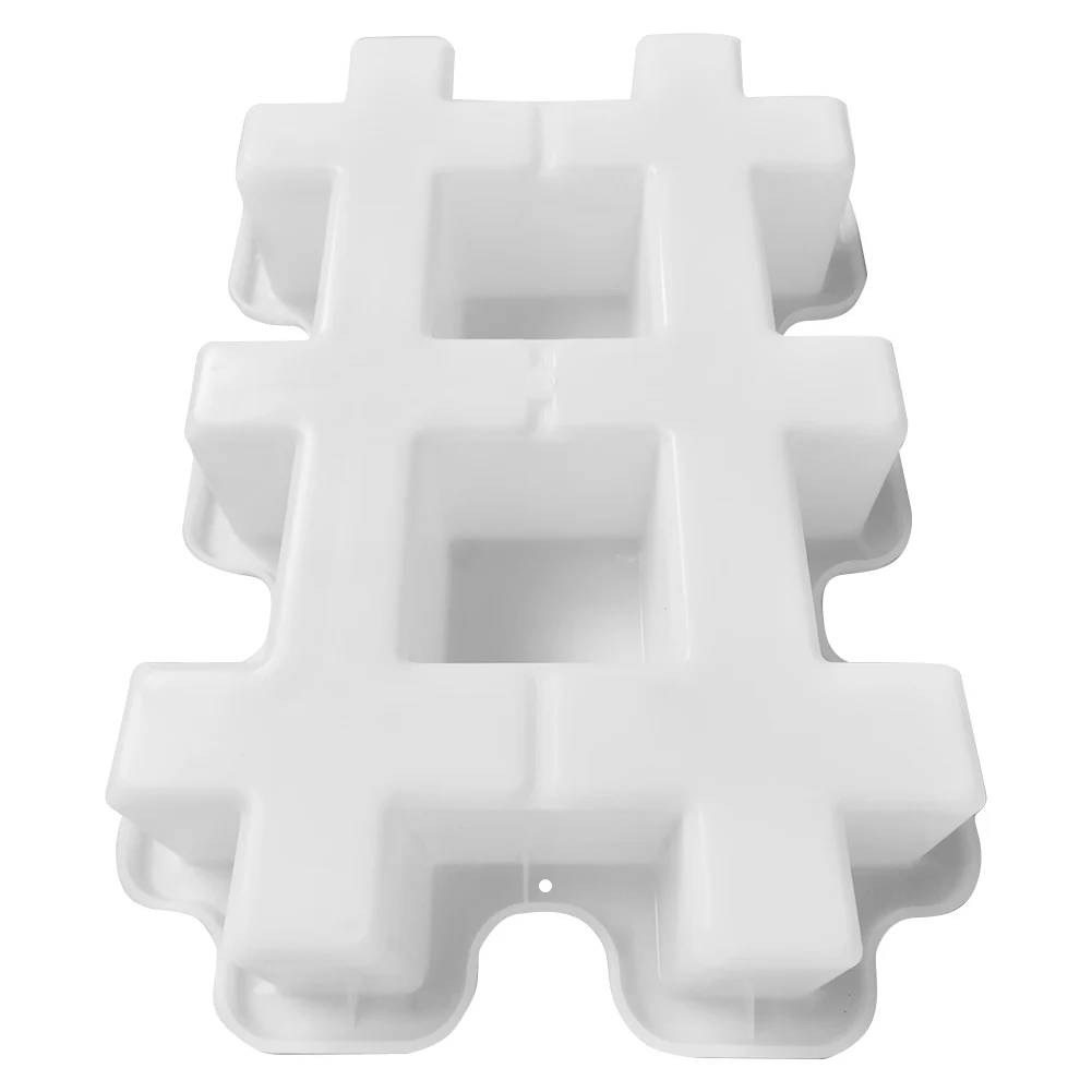 DIY Square Courtyard Outdoor Garden Concrete Brick Mould Reusable Paving Pavement Flower Mold Imitation Manually Path Maker