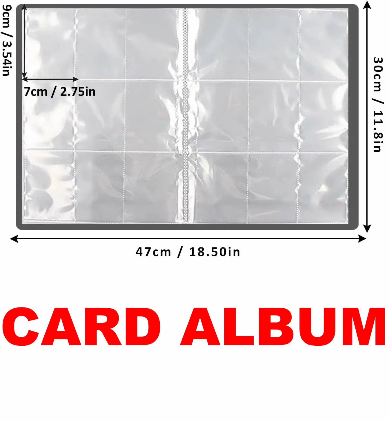9 Pocket Anime Cover Cards Album Holder for Pokmon YuGiOh TCG Game Sports Football 540 Card Storage