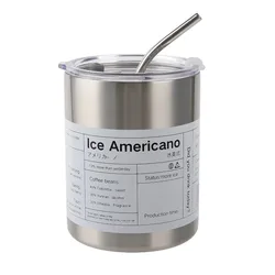 Enhanced Leak - Proof Double Wall Vacuum Insulated Reusable Travel Tumbler with Straw - Dishwasher Safe (Steel color)