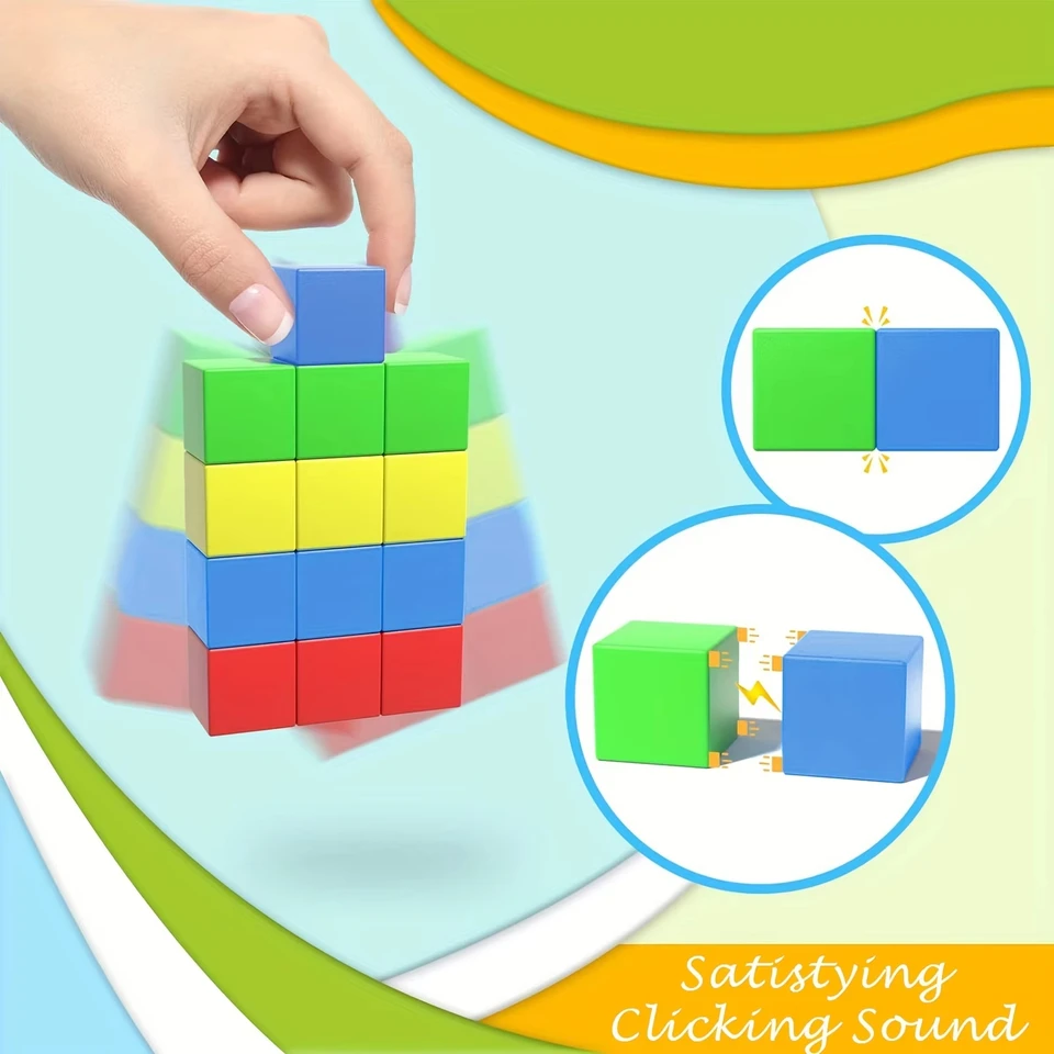 Magnetische Bausteine 30-tlg. - Kreatives Spielzeug Für Kinder Ab 3 Jahren