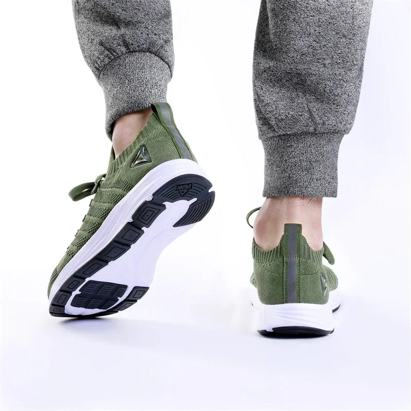 PEAK Men Sneakers Running Shoes Breathable Mesh Upper Non-slip Outsole Lightweight Jogging Yoga Training Footwear Couple Shoes running shoes men sneakers