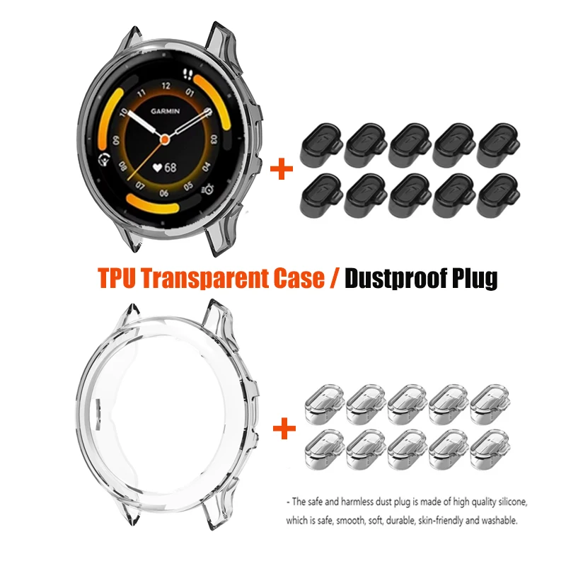 Clear Protective Soft Case with TPU Dust Plug
