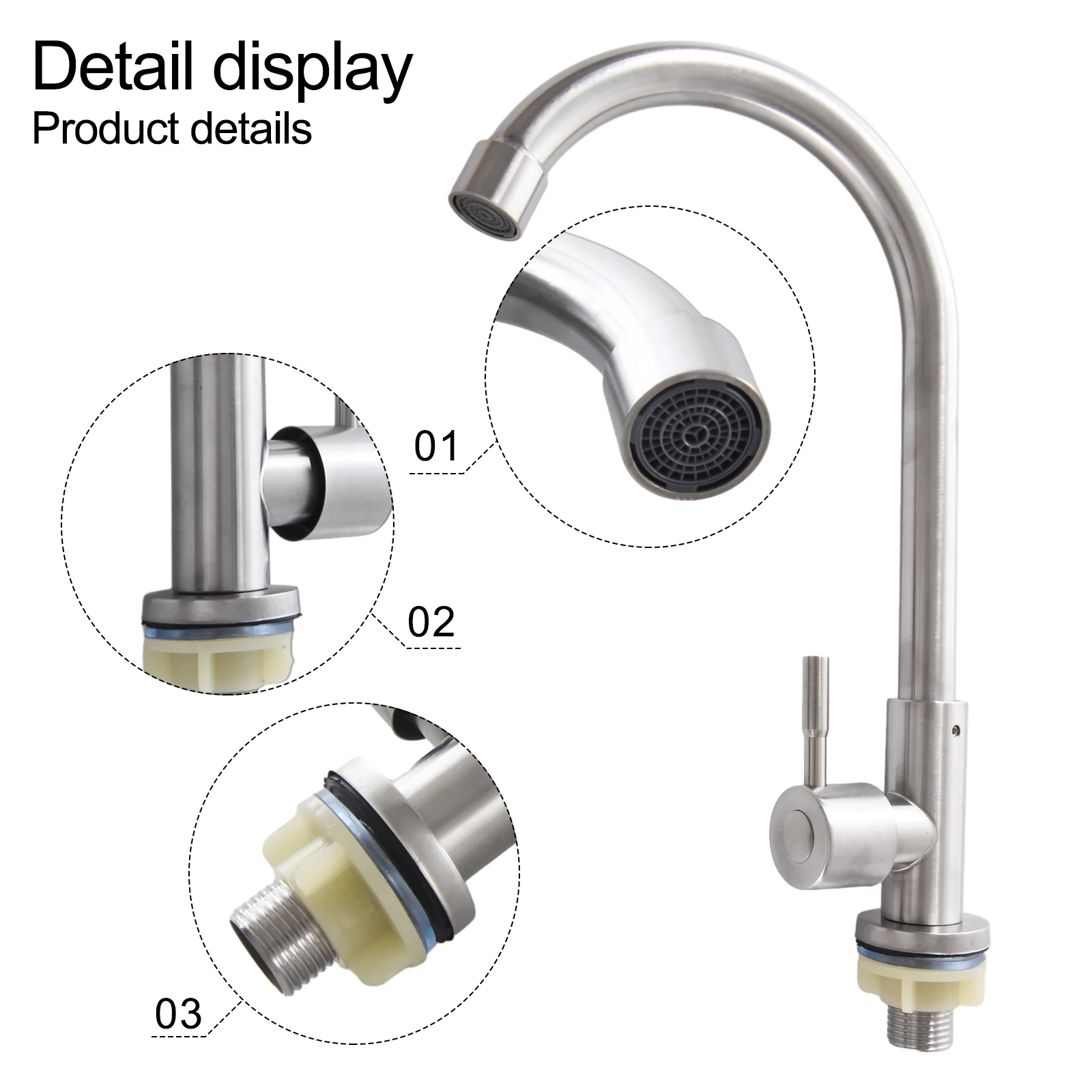 

Countertop Kitchen Faucet Water Purifier Colorfast Corrosion Resistant Energy-saving Bubbler Save Water For Bars