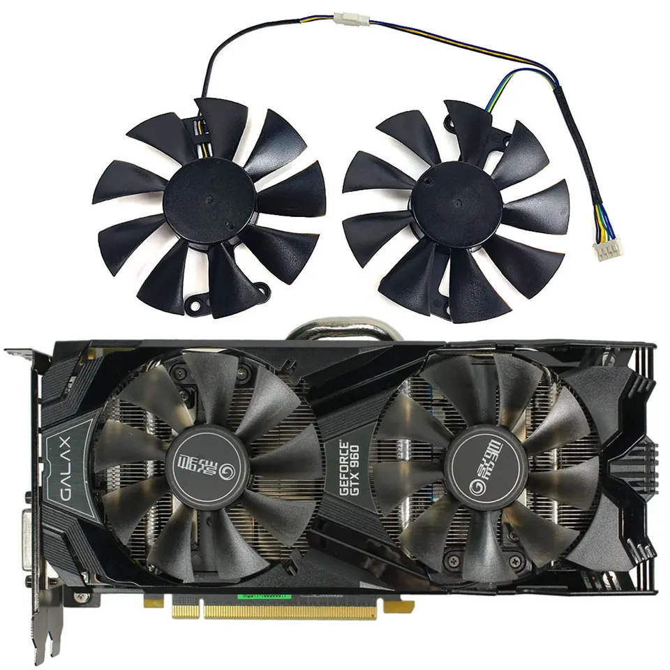 NEW 1SET 85MM GA91S2H KFA2 GTX 960、1060 EXOC GPU Fan，For GALAX