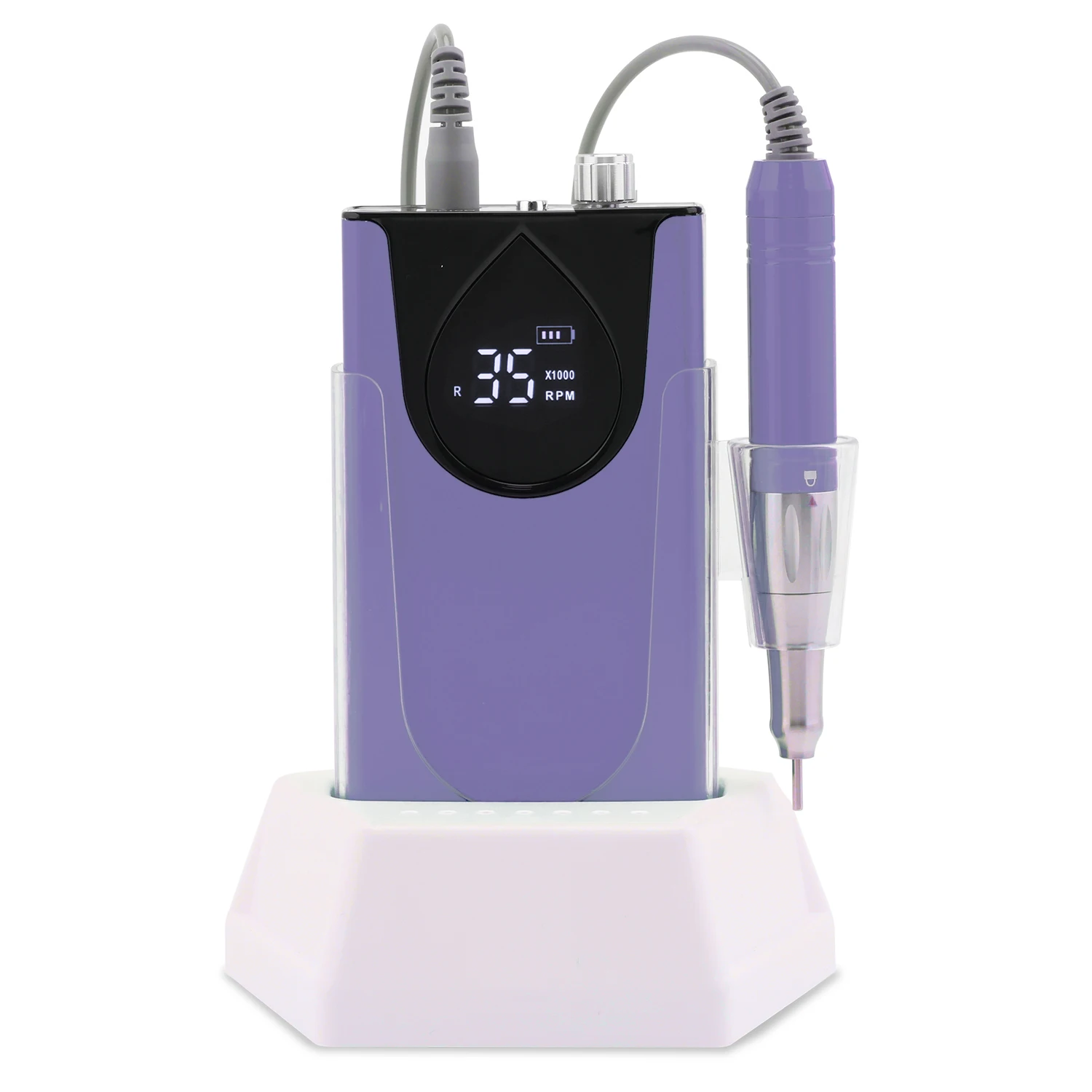 9가지 색상 코어리스 모터 65W 핸들 35000RPM 휴대용 고토크 네일 드릴 머신 보호 쉘 포함 35K 강력 샌더