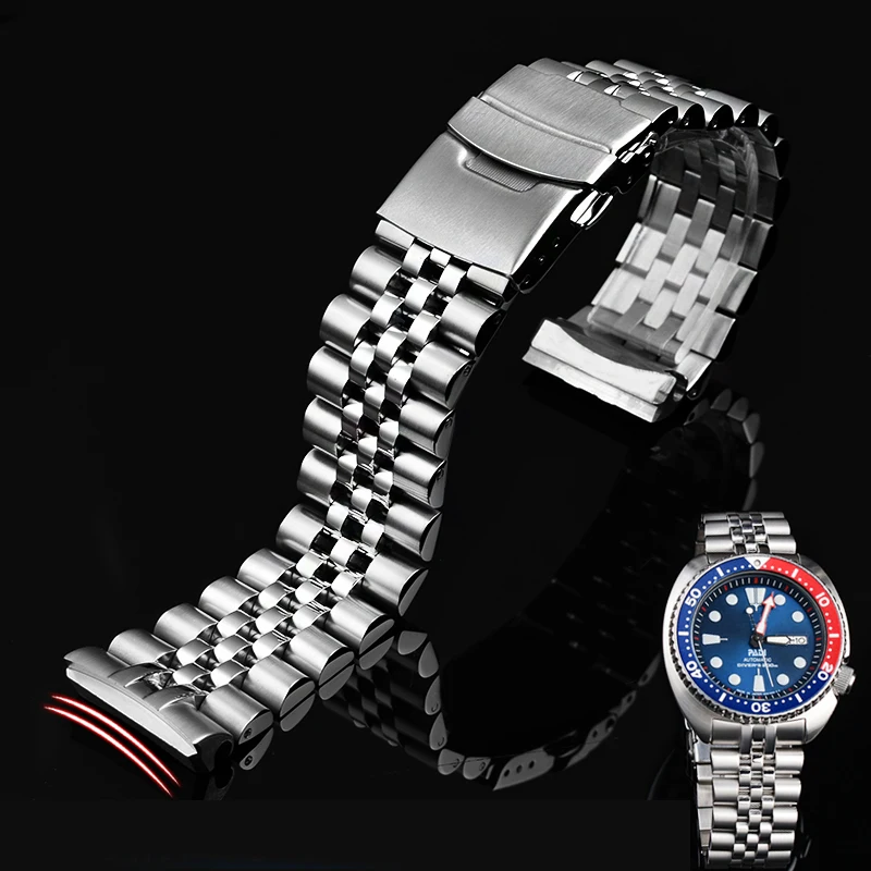 

Solid Stainless Steel Watch Band For Seiko Abalone Series Turtles Prospex SRPA21 SRP777 SRPC25 SRP773 SRP775 Strap Bracelet 22mm