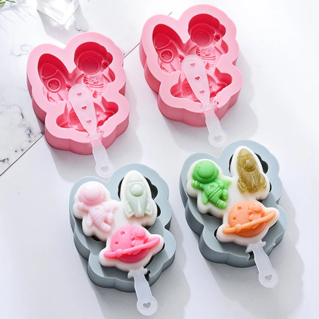 3 Cavities Christmas Tree Ice Cream Silicone Mold Popsicle Ice Cube Tray  Pudding Chocolate Mold Gifts Kitchen Tool Ice Maker - AliExpress