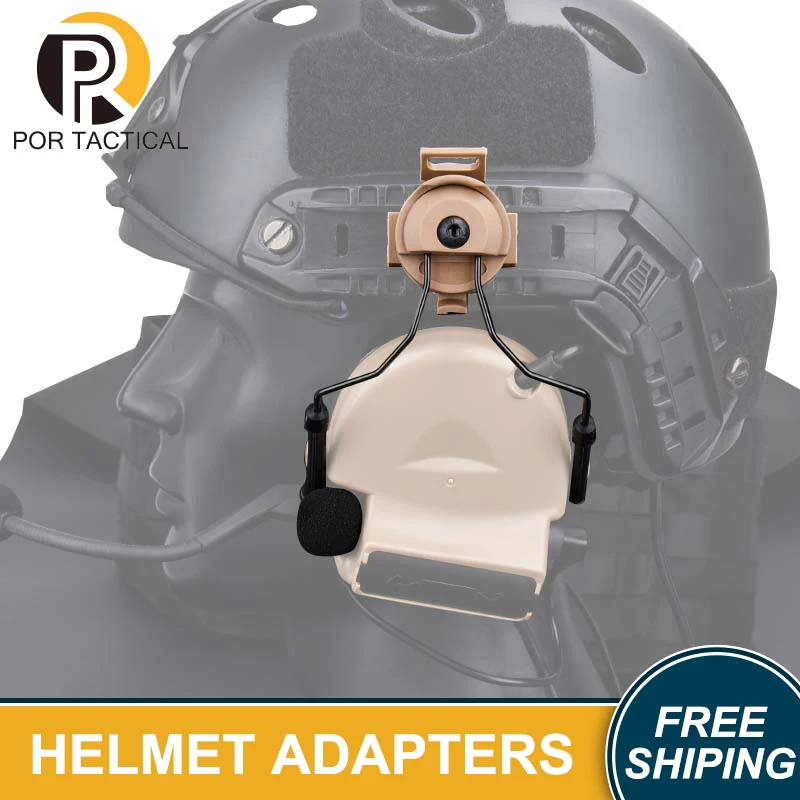

Армейский держатель для наушников с подавлением, быстрый шлем, комплект адаптеров для дуговой рейки, тактические аксессуары для наушников ...