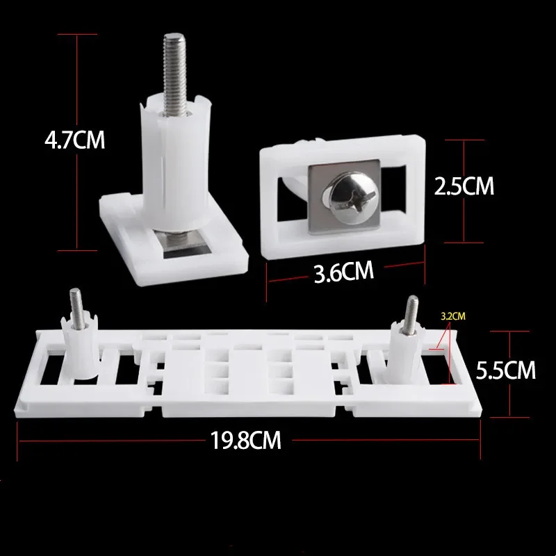 Toilet Seat Hinges Mountings Closestool Bolt Anchoring Screw Universal Toilet Replacement Accessories Bathroom Fixture Fittings