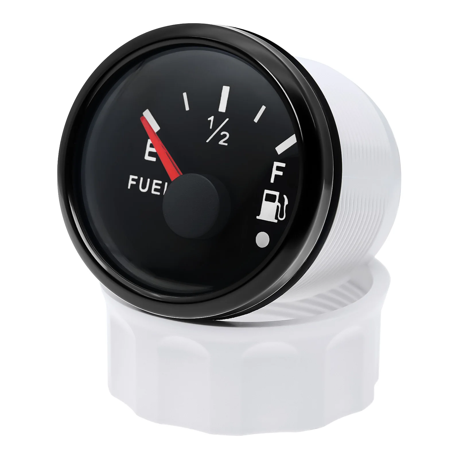 Waterproof IP67 52mm Fuel Level Gauge+Oil Level Sensor 100-500mm 0-190OHM Red LED Oil Tank Meter Alarm Car RV Camper 12V24V