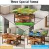 Lift Top Coffee Table ，4 in 1 Multi-Function Coffee Table with Hidden Compartment ，Modern Lift Tabletop Dining Table 4