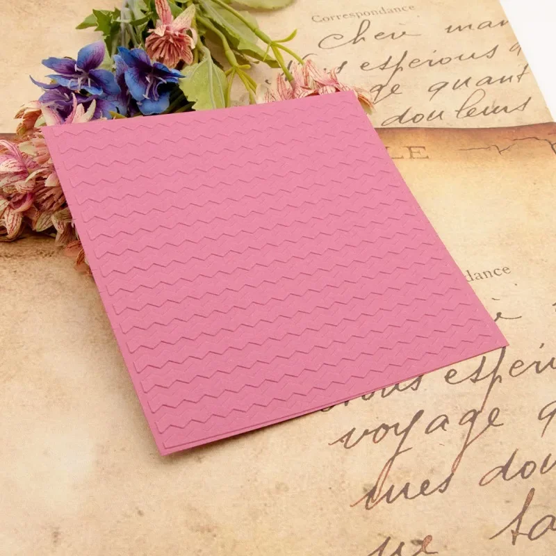 Plastic Embossing Folder DIY Craft Template Molds 15x15cm