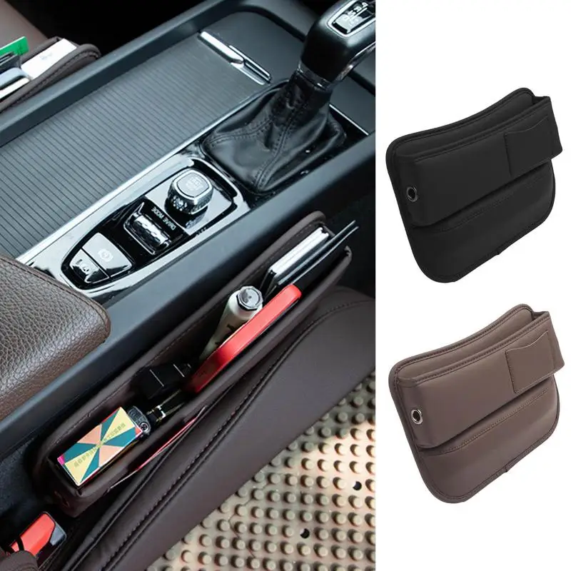 

Seat Gaps Organizer with Auto Seat Filling and Artificial Leather Seat Crevice Storage Box Seat Gap filler for SUVs Cars