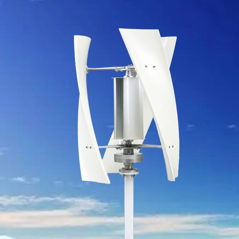 ping Wind Turbine 3000W 5000W 6000W 48V Vertical Generator Permanent Magnet Suspension Low Wind Start Household Control