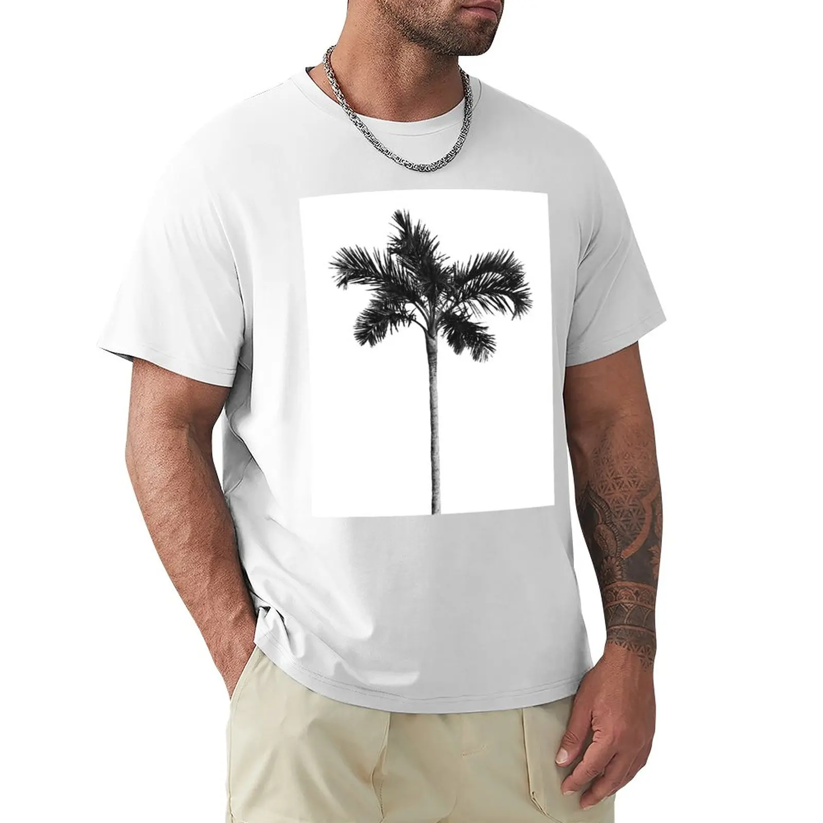 

Palm Tree T-Shirt plain blanks boys whites t shirt for men
