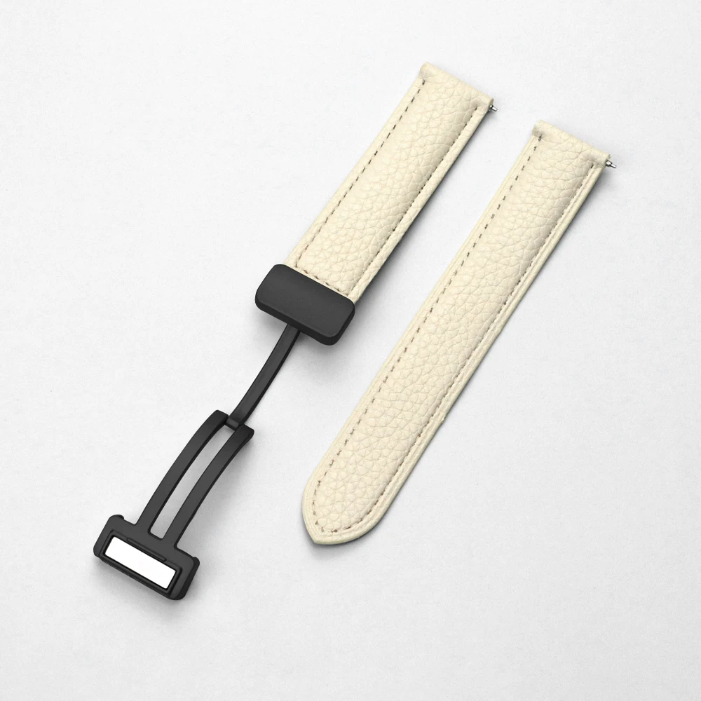 Premium Leather Strap with Magnetic Buckle