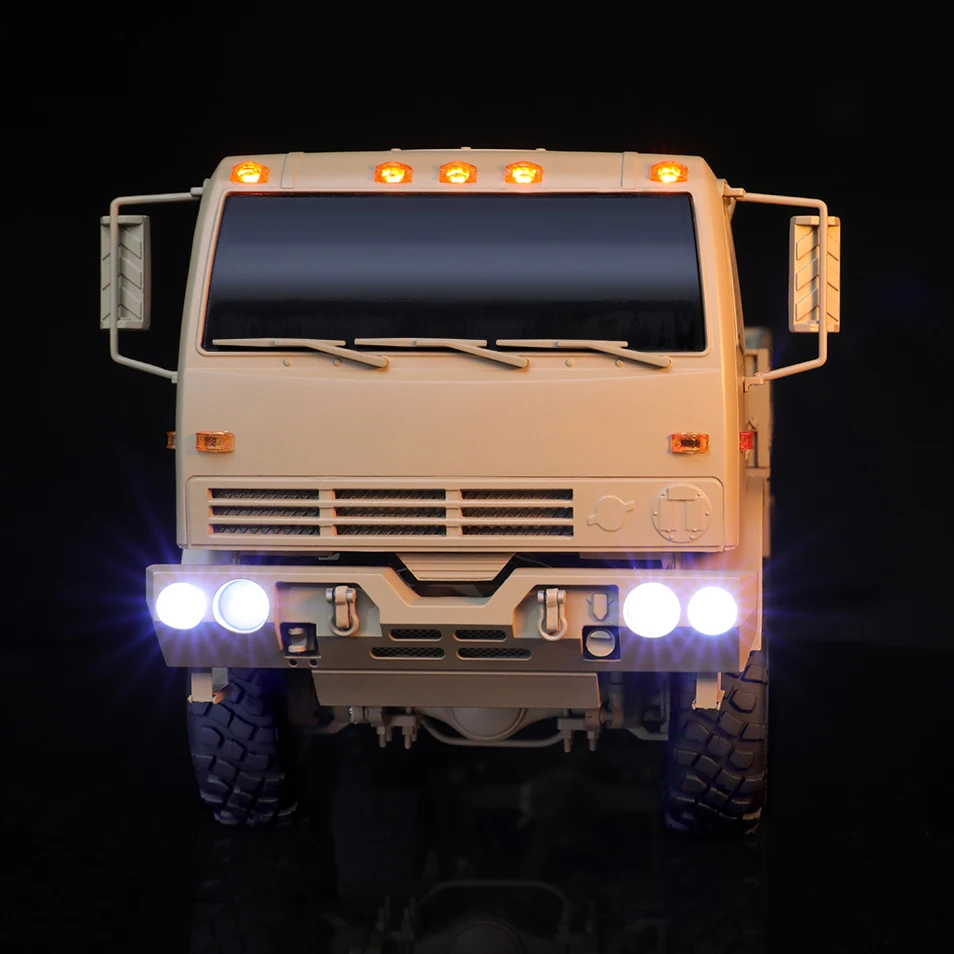 Orlandooハンター1:32 rcミニ中型戦術軍トラックモデル6 × 6