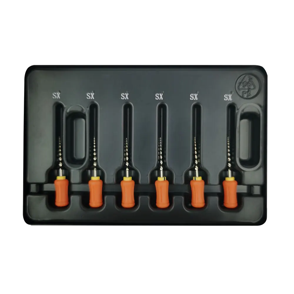 Фото Стоматологические файлы Maillefer NITI, профессиональные конусы Handuse SX-F3 SX S1, ручные файлы, универсальные эндододонтические файлы 25 мм №2