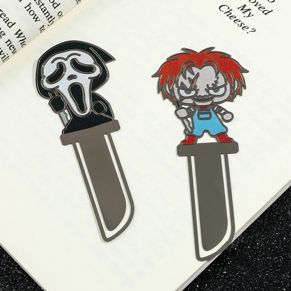 Black Friday Book Marks Paper Clip Metal Bookmark for Movie Fans Collection Gift for Book loves Student Stationery Read Marker