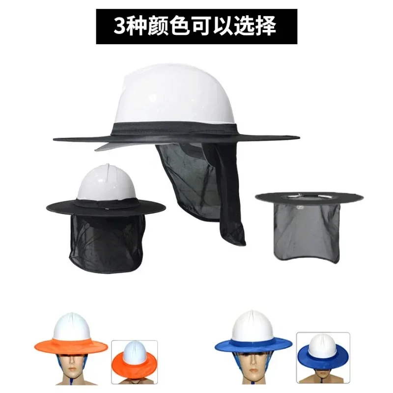 Safety helmet Construction Safety Reflective Hard Hat Neck Shield for Summer Sun Protection
