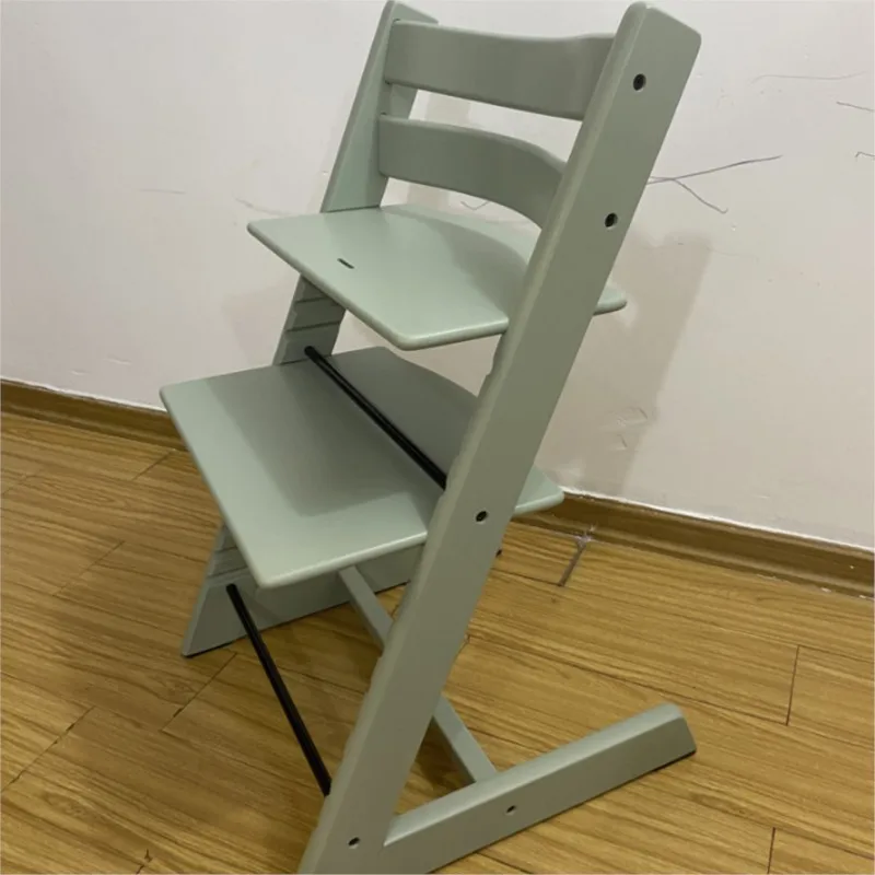 Dining Chair X&D Children's Growth Baby Dining Chair Multifunctional Adjustable Beech Wood High Legged Learning