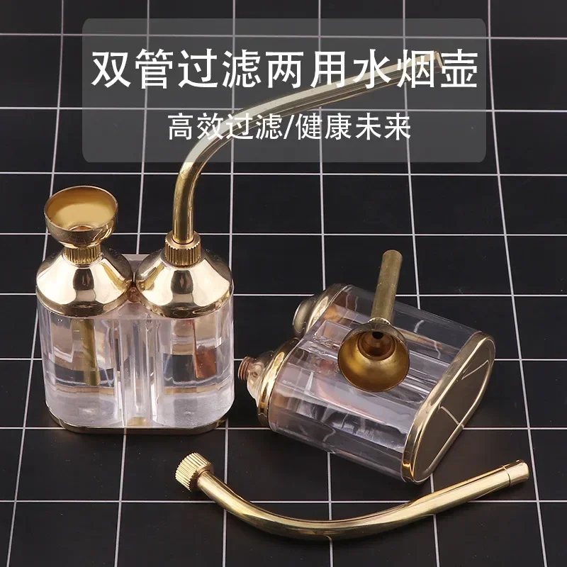 Hookah Pipes 1pcs Detachable Water Smoking Pipe with Metal Tube Filter