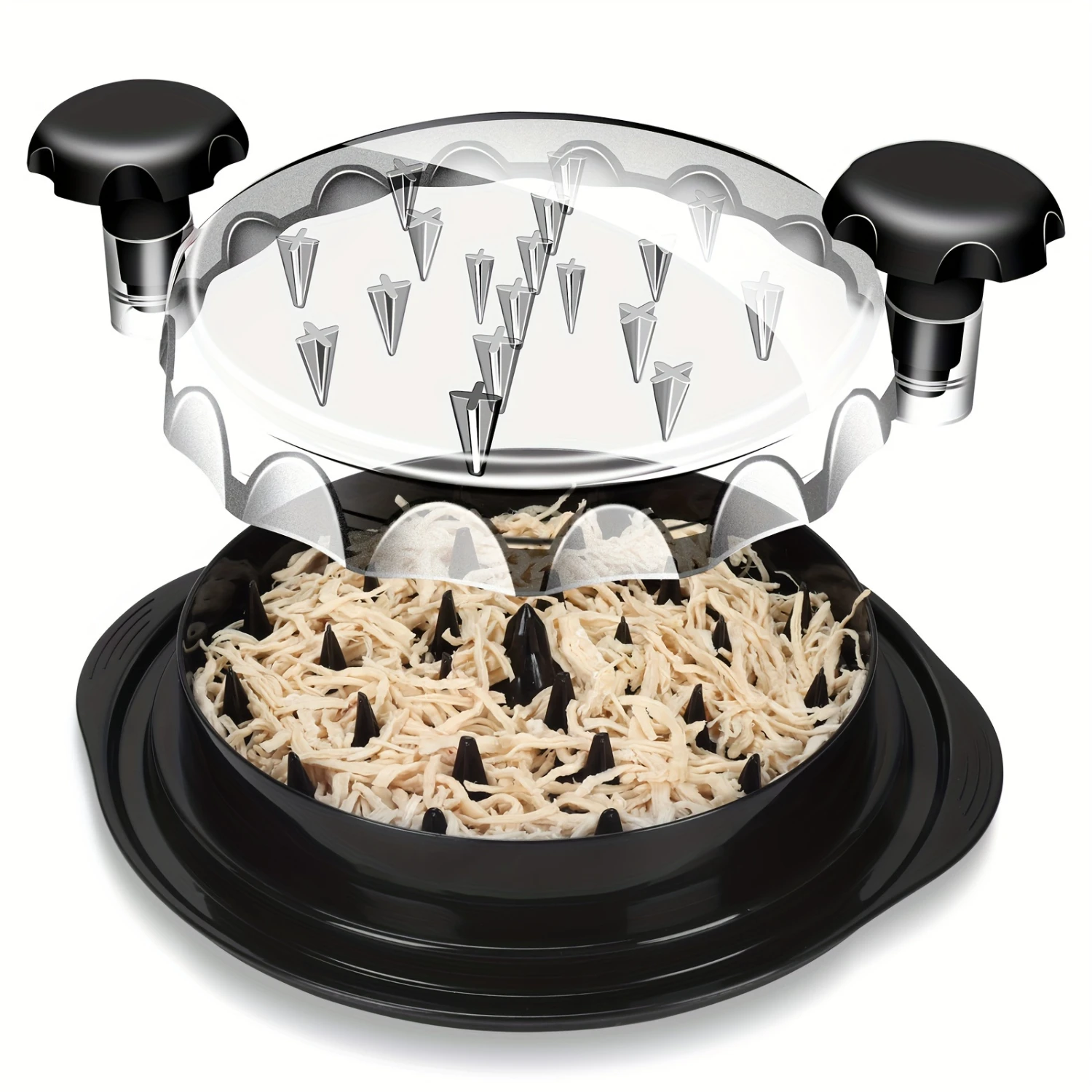 Chicken Shredder-Large, Dishwasher Safe Meat & Poultry Puller With Ergonomic Handle, Anti-Slip Grip, And Cleaning Brush-Perf