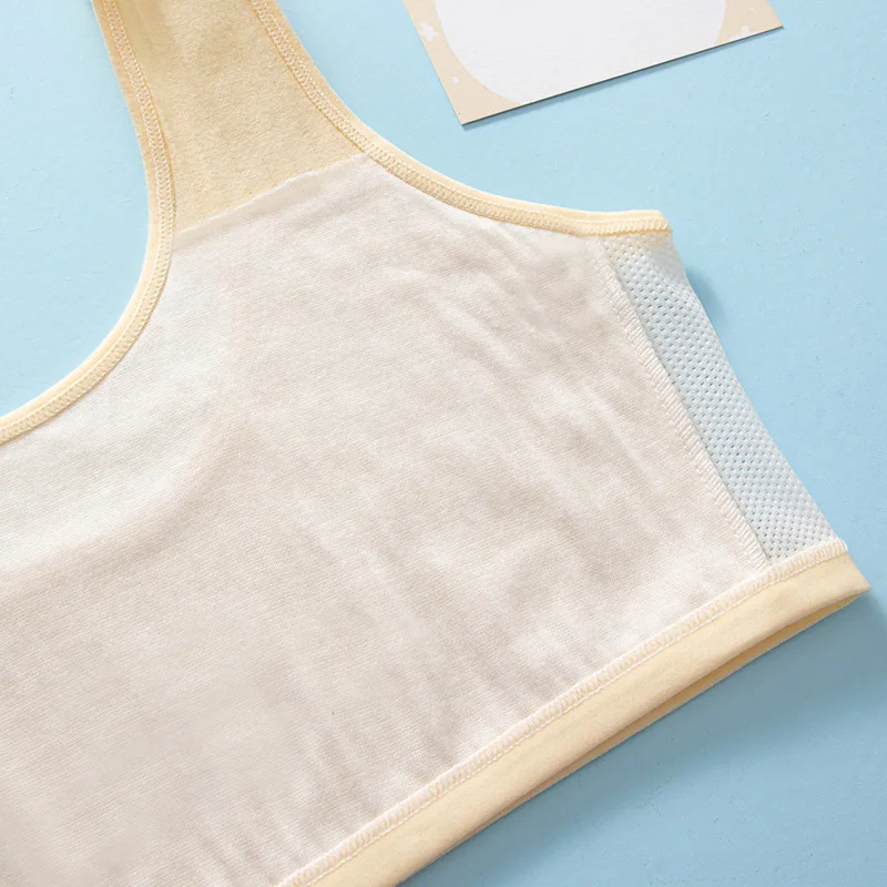 Girl's Bra 8-14 Years Old Cotton Girls Underwear Developmental Children Girls Students Teenage Summer Thin Tank Tops