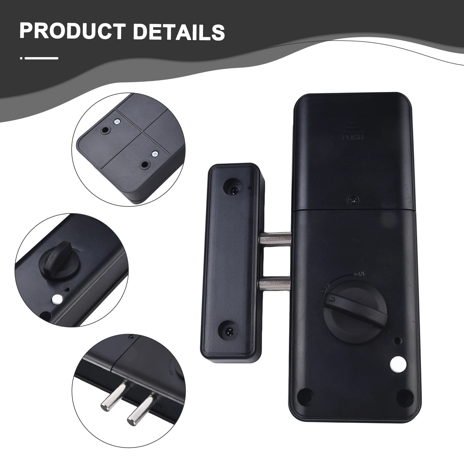 

1pcs Smart Electric Motor Lock App Keyless Entry Door Bolt Lock Concealed Invisible Installation IC Card Lock For Home Door