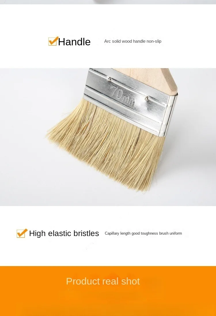 Paint Brushes Industrial Glue Hard Brush Household Barbecue Pig Brush Soft Cleaning Dusting