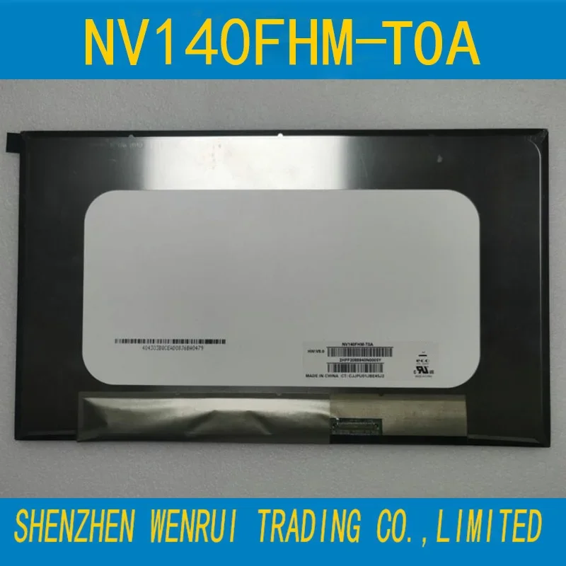 

14.0 inch 1920x1080 IPS FHD 40pins EDP 45%NTSC 250 cd/m² 60HZ Display Panel NV140FHM-T0A With Touch LCD Screen NV140FHM T0A