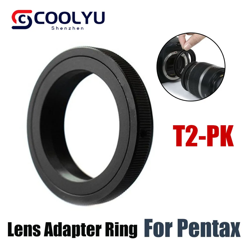 T2-Pk T Mount Lens Adapter Ring Per Pentax K-70 K-1 K-3 K-S2 K-S1 K-50 K-30 K-5 Iis Ii K-500 K-X K-7 K-M K100D K10D K20D Telecamere